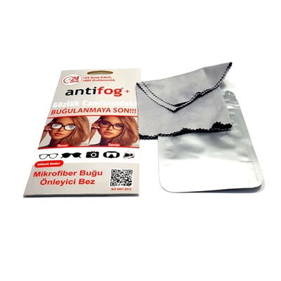 AntiFog+ Mikrofiber Buğu Önleyici Bez 24 Saat Etkili & 400 Kulanımlık