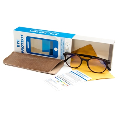 Eye Protect - Ekran Koruyucu Gözlük Kahverengi Çerçeveli EP7025